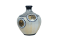 SARAS Aajeevika, Handcrafted | Flower Vase | SHG Product | Uttar Pradesh | Terracotta Pottery | Black Pottery | Madhubani Art | Fine Clay | Golden 5