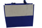 Eco-Chic Jute Shopping Bag| Ladies Shopping Bag |Handbag| White and Blue | Ladies Fasion | Jute Handbag 