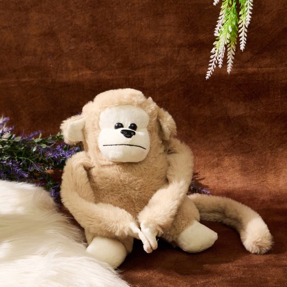 Soft Toy || Light Brown Color Monkey || 9 Inch || Saras Aajeevika