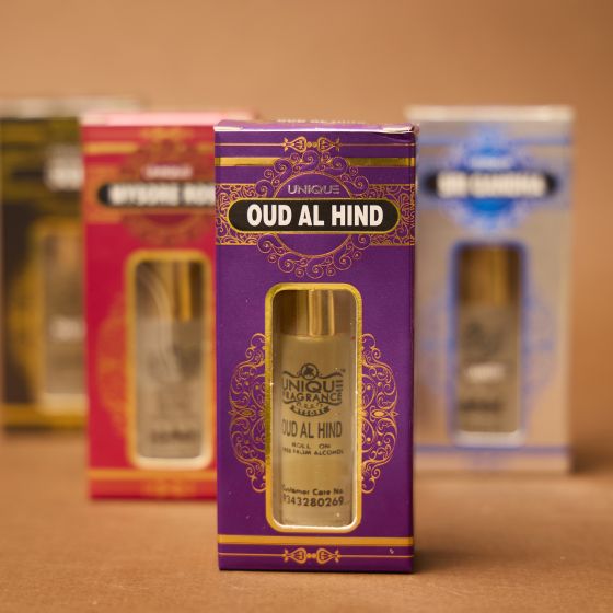 Unique Attar Roll-On || Oud Al Hind || 8 ml || Saras Aajeevika