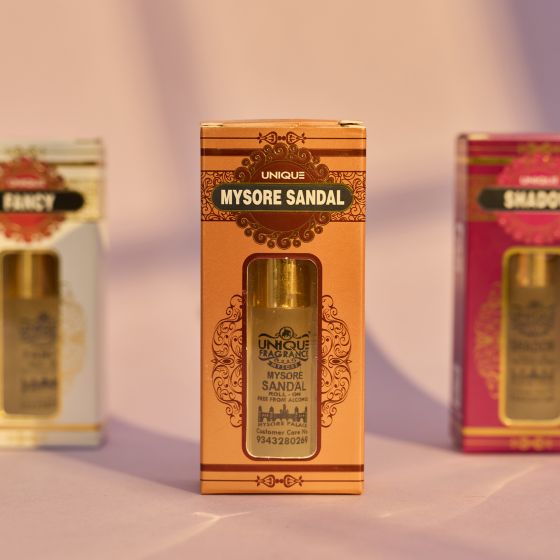 Unique Attar Roll-On || Mysore Sandal || 8 ml || Saras Aajeevika