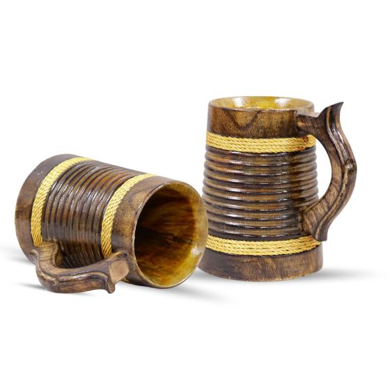 Wooden Beverage Mug 300ML SO2 || Saras Aajeevika