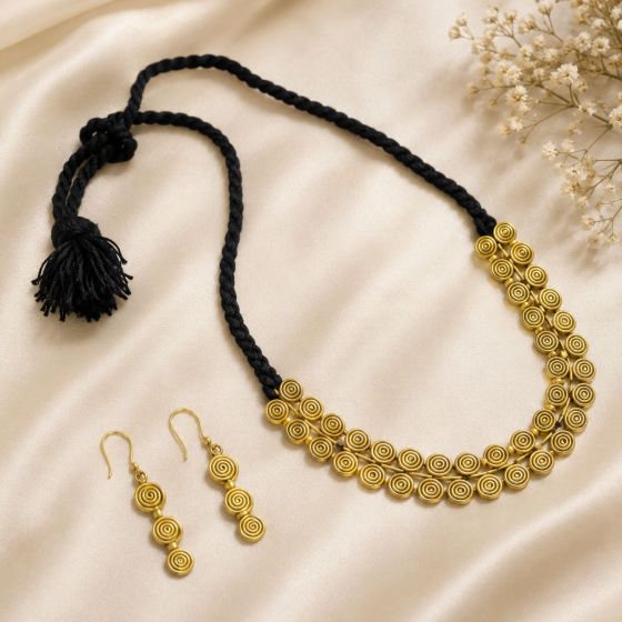 Dhokra Brass Necklace & Earring Set || Saras Aajeevika