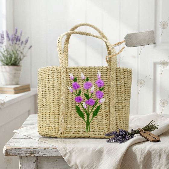 Water Hyacinth Basket Oval Shape || Natural Color || 9x11 || Saras Aajeevika