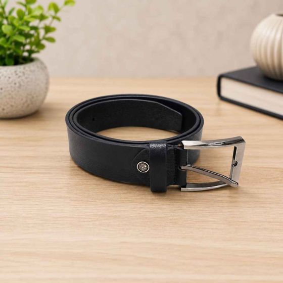 Pure Leather Belt Black 51 inch || Saras Aajeevika