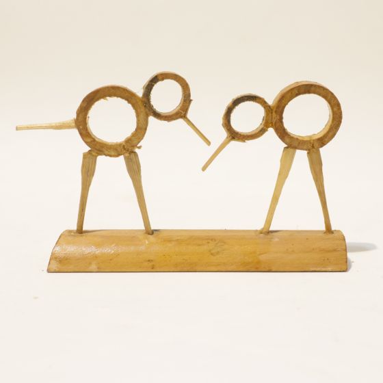 Showpiece Bird Bamboo  || Brown || Saras Aajeevika