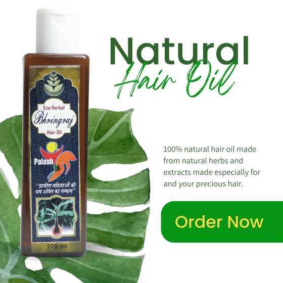 Palash Hair Oil Bhringraj 200ml || Saras Aajeevika 