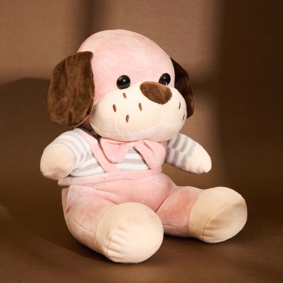 Soft Toy Pink Color Dog || 10 Inch || Saras Aajeevika