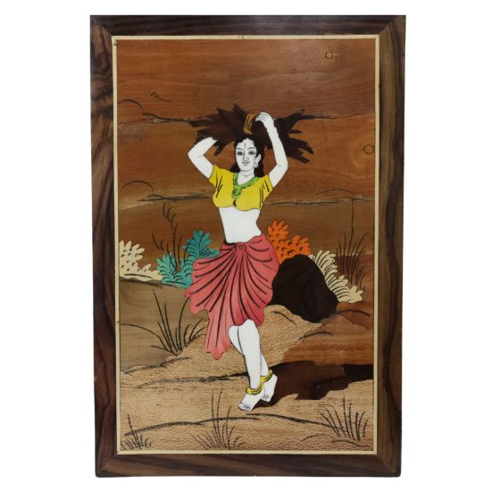 Wall Hanging Mysore Inlay W/O Beeding 12X18 Inch