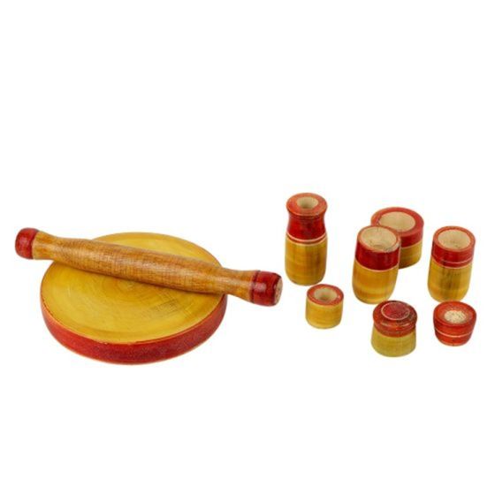 Cooking Set Red | Toy for Kids | Handmade Toys | Wooden Toys | kitchen set for kids