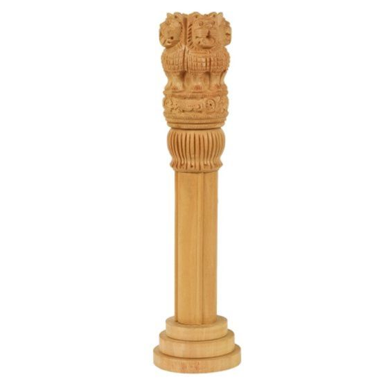 Ashoka Piller 15 Inch | Handmade | Wooden Product | Office use