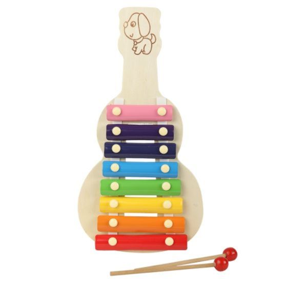 Wooden Rainbow Xylophone Toy – Handcrafted Musical Toy for Kids