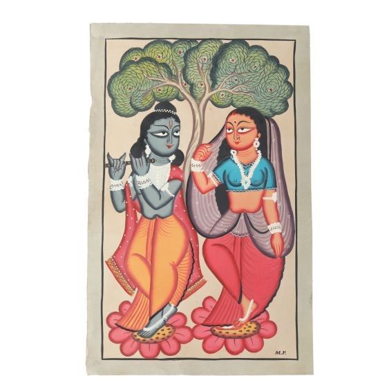 Painting Pattachitra Tribal Dance 14/22"