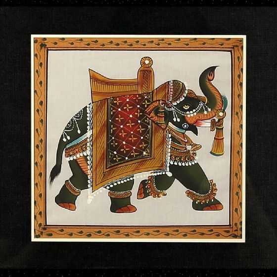 Miniature Painting Elephant Design