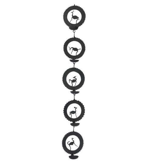 Wrought Iron Round Diya (Set of 5 ) || Saras Aajeevika