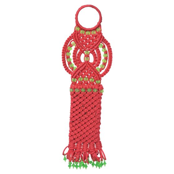 Macrame Mobile Hanger Red || Saras Aajeevika