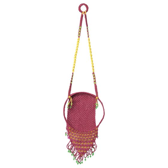 Macrame Teddy Bare Hanging Marron || Saras Aajeevika
