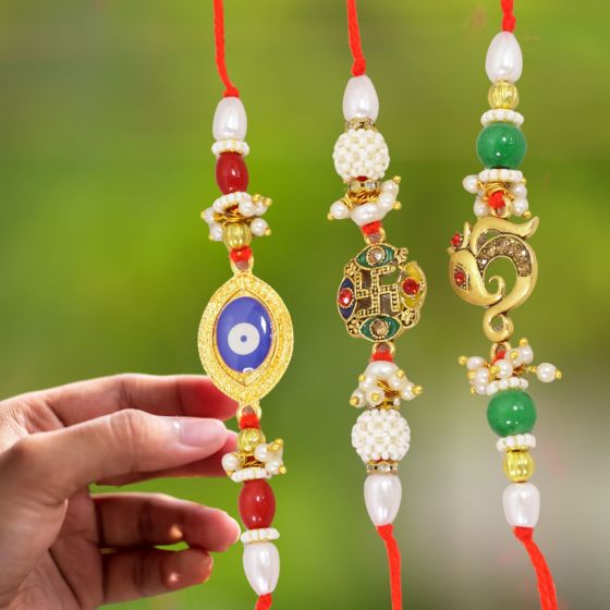 Rakhi Set of 3 Type-1 || Handmade Rakhi || Made by Rural SHG || Saras Aajeevika