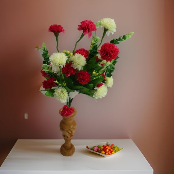 Wooden Flower Pot 8" Narrow Base || Saras Aajeevika