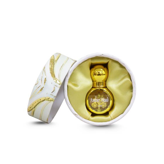 Amber Wood Attar Round Box (10ml x 1) || Unique Collection of Natural Attar from Kannauj || Saras Aajeevika