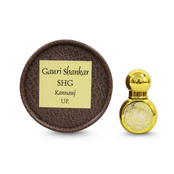 Rose Attar Round Box (10ml x 1) || Unique Collection of Natural Attar from Kannauj || Saras Aajeevika