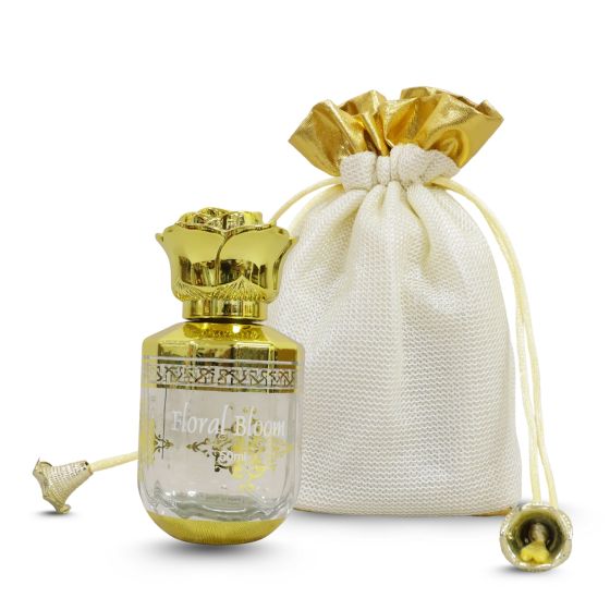 Floral Bloom Perfume Potli (50ml x 1) || Unique Collection of Natural Attar from Kannauj || Saras Aajeevika