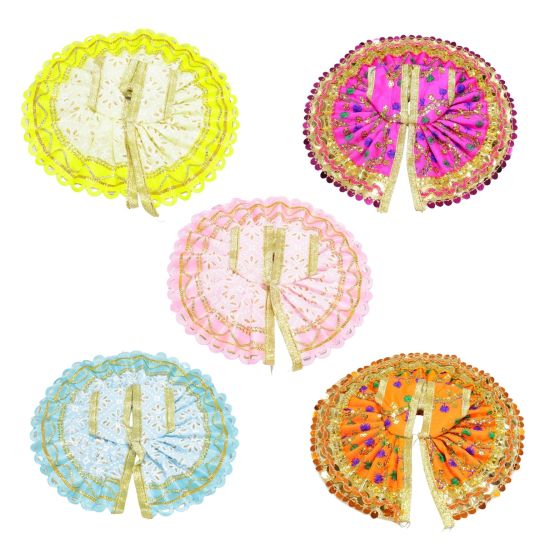Ladoo Gopal Clothes No 3 || Set of 5 || Size 7.5 inch | Multi Colour || Saras Aajeevika