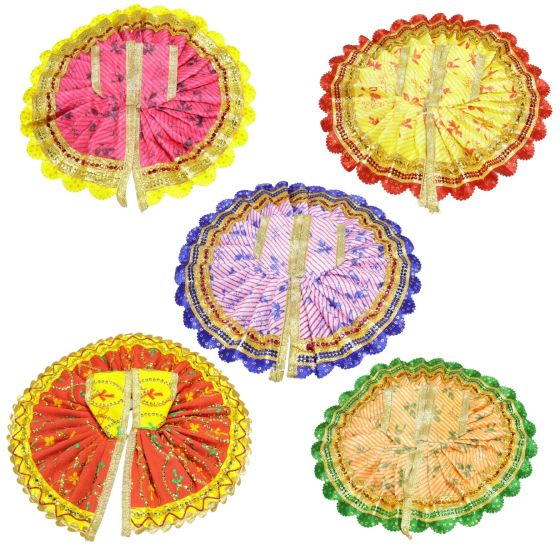 Ladoo Gopal Clothes No 4 || Set of 5 || Size 9 inch || Multi Colour || Saras Aajeevika