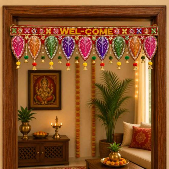 Kachchh Welcome Toran 3ft || Red Colour || Saras Aajeevika