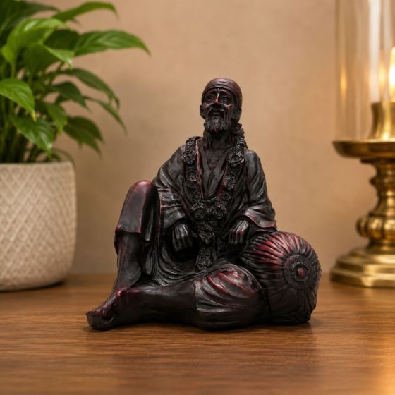 Polyresin Wood Sai Baba || 6 inch || Saras Aajeevika