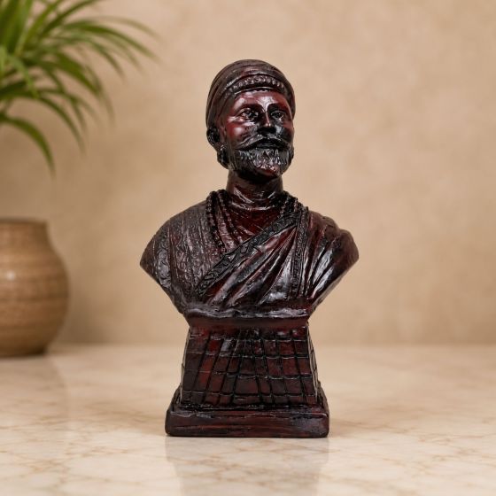 Polyresin Wood Shivaji || 7 inch || Saras Aajeevika