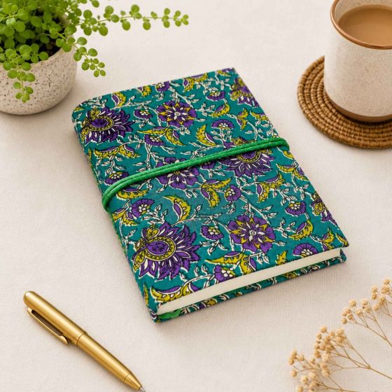 Handmade Paper Dori Lock Diary || Size 8x6 || Green Colour || Saras Aajeevika