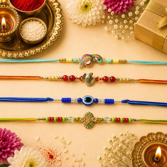 Rakhi for Four Brothers || Set of 4 || Saras Aajeevika