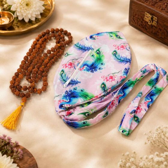 108 Rudraksha Mala with Jap Potli || Size 10 inch || Saras Aajeevika