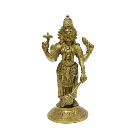 Vishnu Laxmi Sitting Brass Metal 10 || Decorative Items || Saras Aajeevika