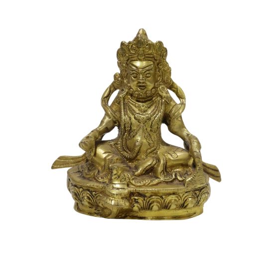 Kuber Sitting Brass Metal 6 Inch || Decorative Item for Home || Saras Aajeevika