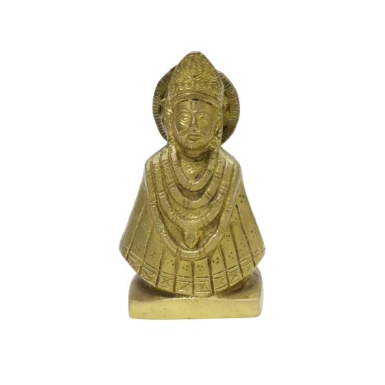 Khatu Shyam Brass Metal 6 Inch || Decorative Item for Home || Saras Aajeevika