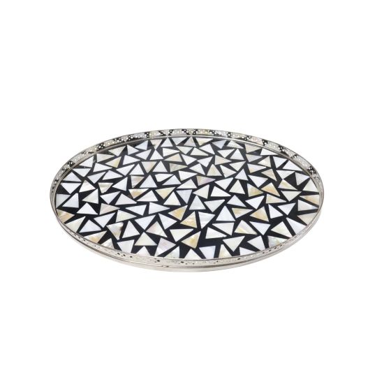 Patterns Printed Wooden Tray B || Saras Aajeevika 