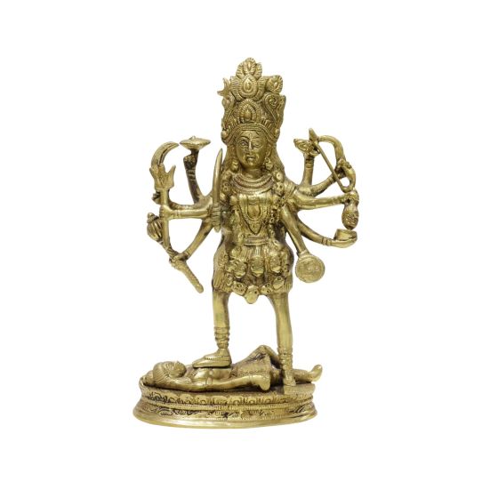 Brass Kali Maa Standing On Shiva || Saras Aajeevika