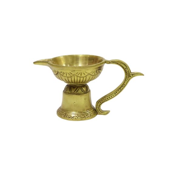 Brass Om Swastik Deepak || Saras Aajeevika