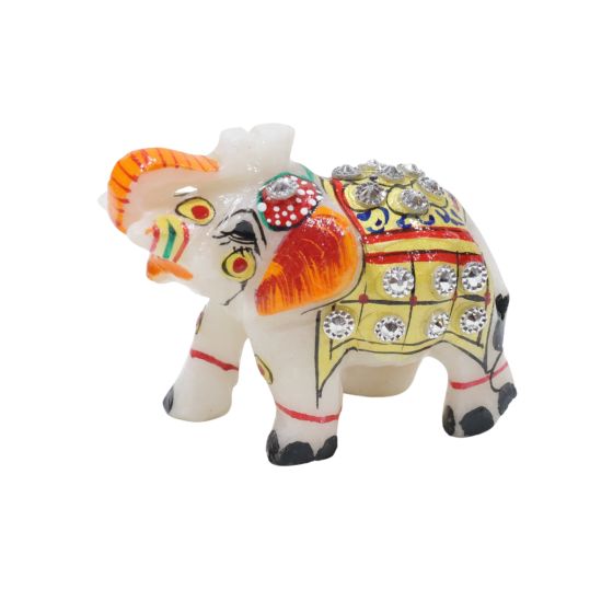 Elephant Small || White Red || Saras Aajeevika