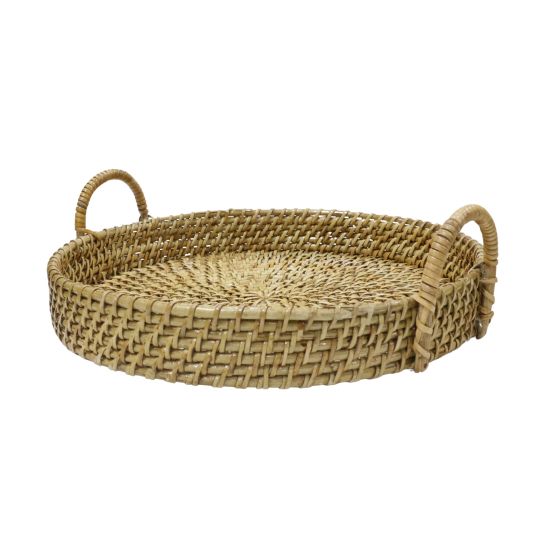 Fruit Basket Cane & Bamboo Round Shaped Brown Colour || Brown || Saras Aajeevika