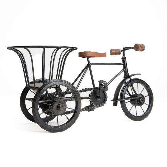 Wooden Rickshaw Flower