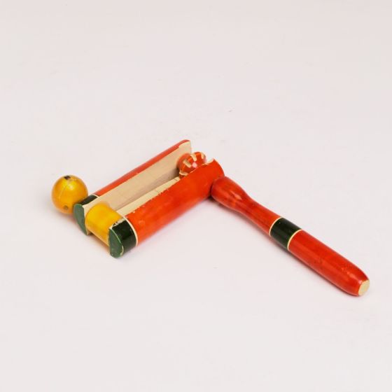 Round Rattel Orange | Toy for Kids | Handmade Toys | Wooden Toys