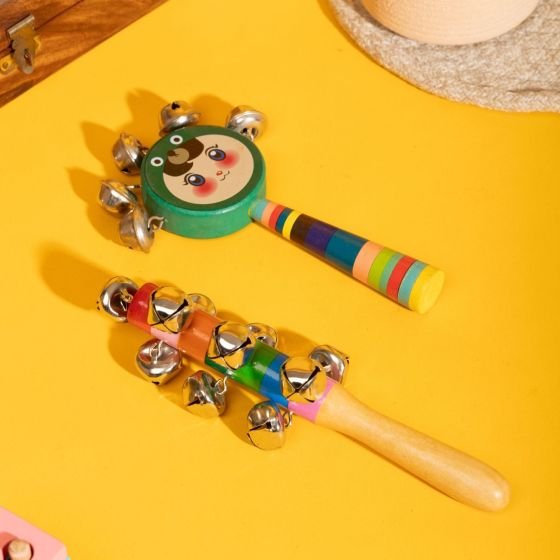 Toys Jhunjhuna Set Of 2 | Toy for Kids | Handmade Toys | Wooden Toys