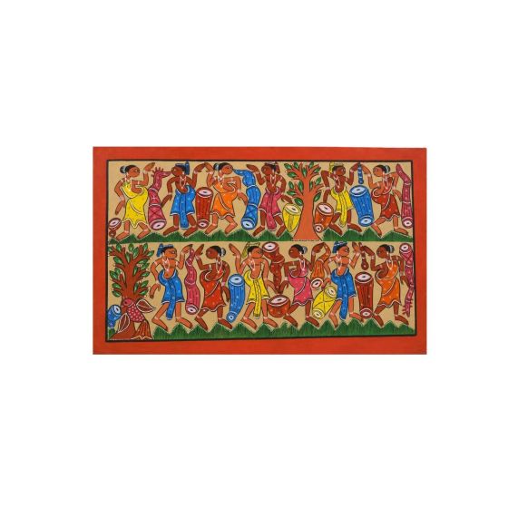 Painting Pattachitra Tribal Dance 14/22" || Saras Aajeevika