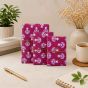 Handmade Paper Diary || Maroon Colour || Set of 3 || Saras Aajeevika