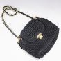 Handcrafted Macramé Sling Bag (Black) || Saras Aajeevika