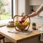 Bamboo Apple-Shaped Fruit Basket 12 inch || Saras Aajeevika