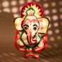 Handmade Khas Khas Ganesha Wall Hanging || Multi Color || 9 Inch || Saras Aajeevika